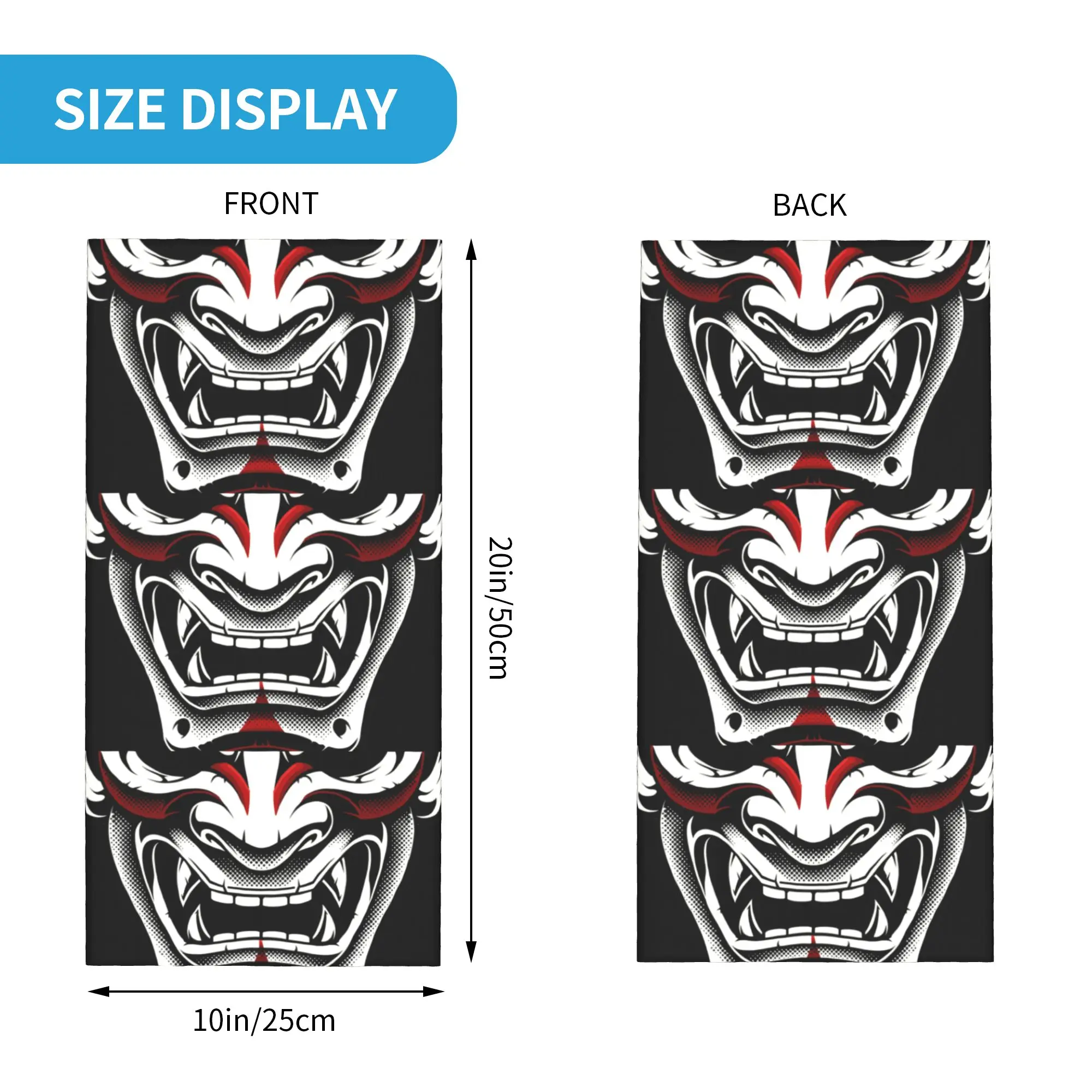 New White Red Okami Kitsune Ka - огляд і ціна Neck Gaiter Face Cover