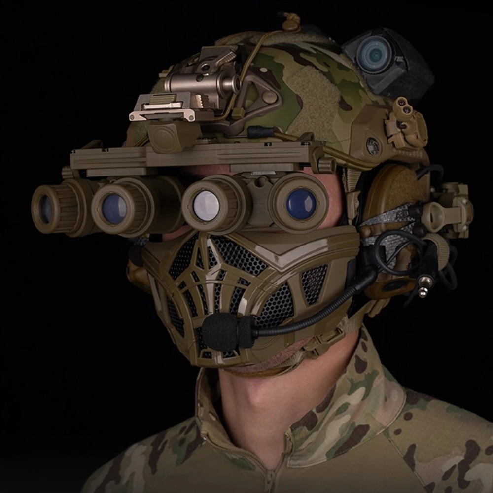 Tactical Airsoft Half Face Mas - огляд і ціна Respirator Half Face