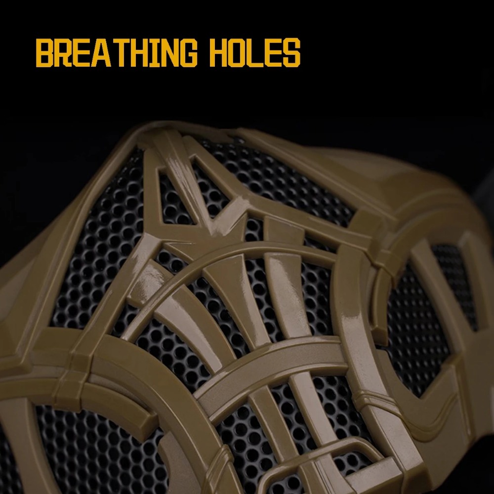 Tactical Airsoft Half Face Mas - огляд і ціна Respirator Half Face