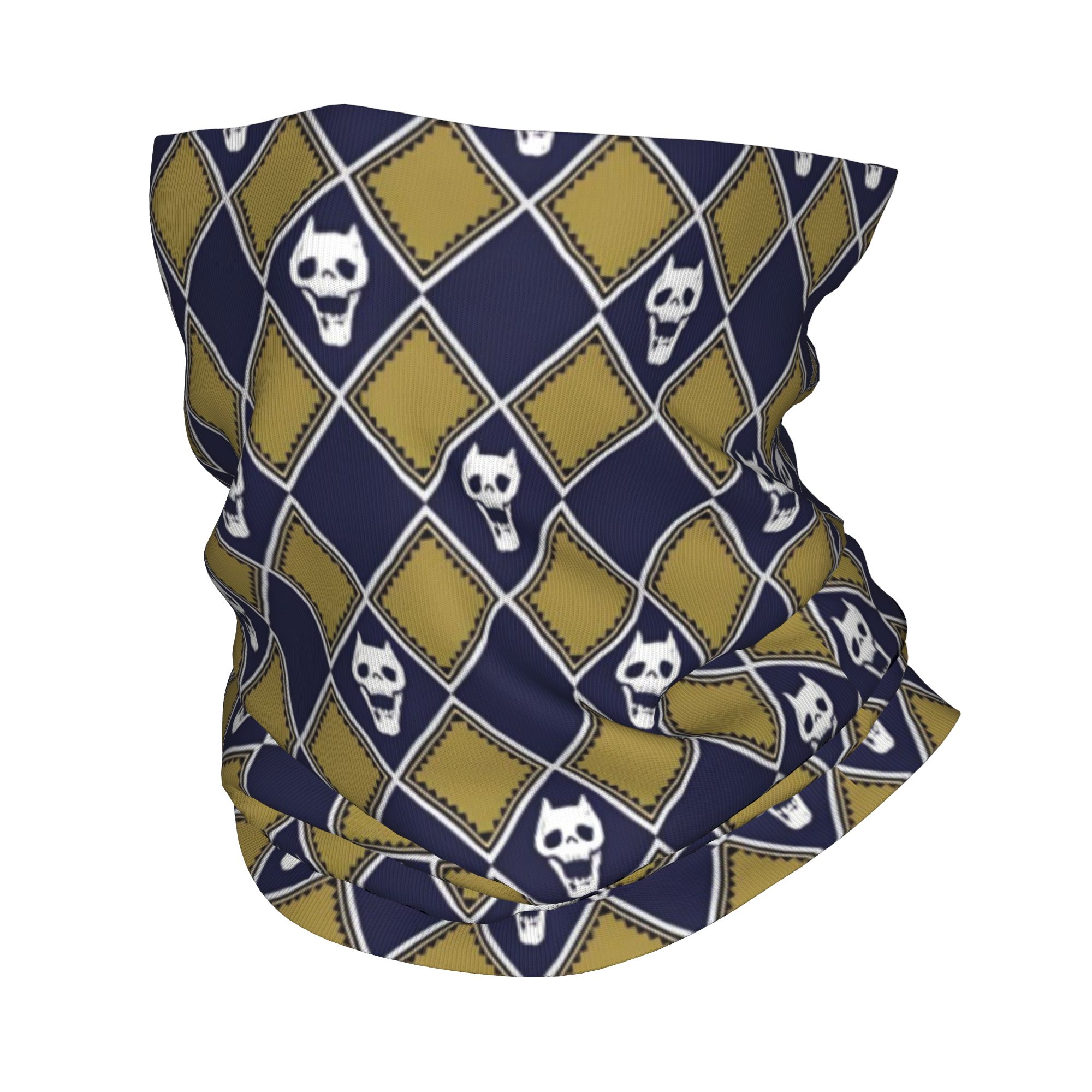 Custom JoJo Gold Blue Bandana  - огляд і ціна Neck Gaiter Face Cover