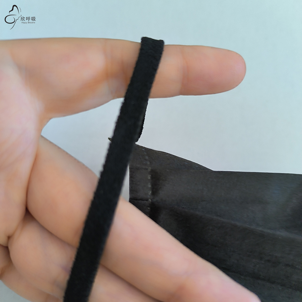 Happy Breathe 3-Layer Disposab - огляд і ціна Black Face Mask Pack