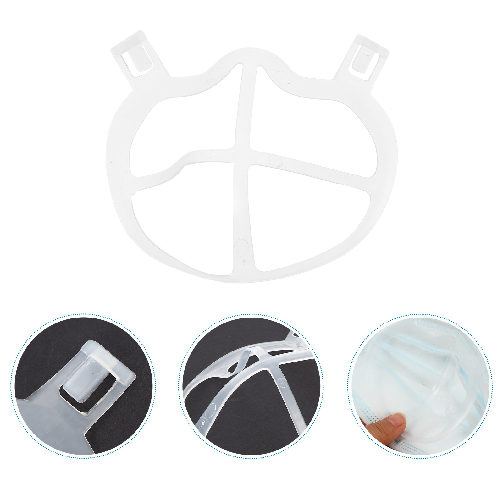 10Pcs Skin-Friendly Thin Silic - огляд і ціна Silicone Mask Bracket