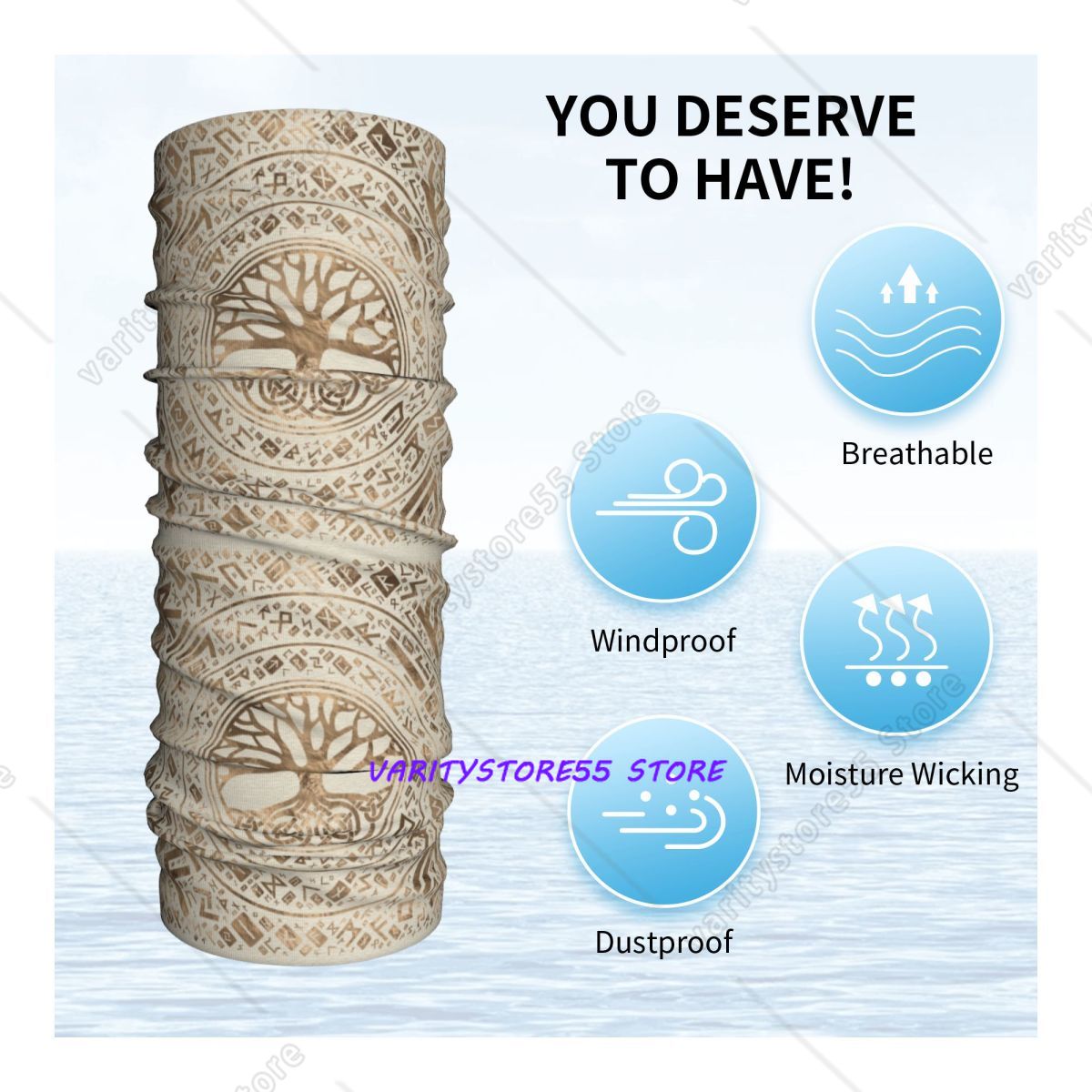 Custom Tree Of Life Viking Ygg - огляд і ціна Neck Gaiter Face Cover