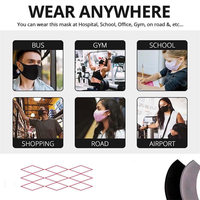 5/10PCS Fashion Solid Earloop  - огляд і ціна Kids Face Mask