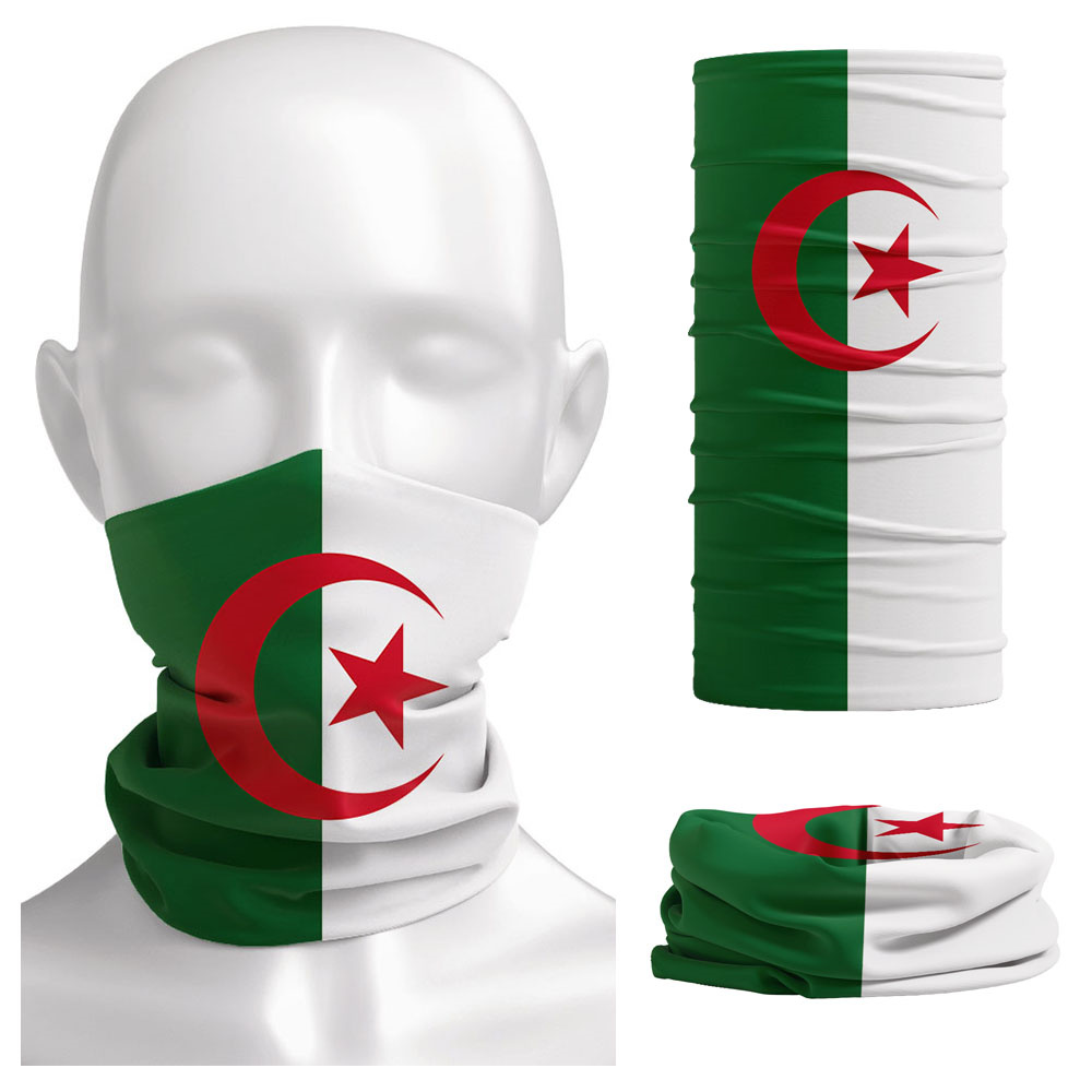 Algeria Flag Printed Bandana H - огляд і ціна Neck Gaiter Face Cover