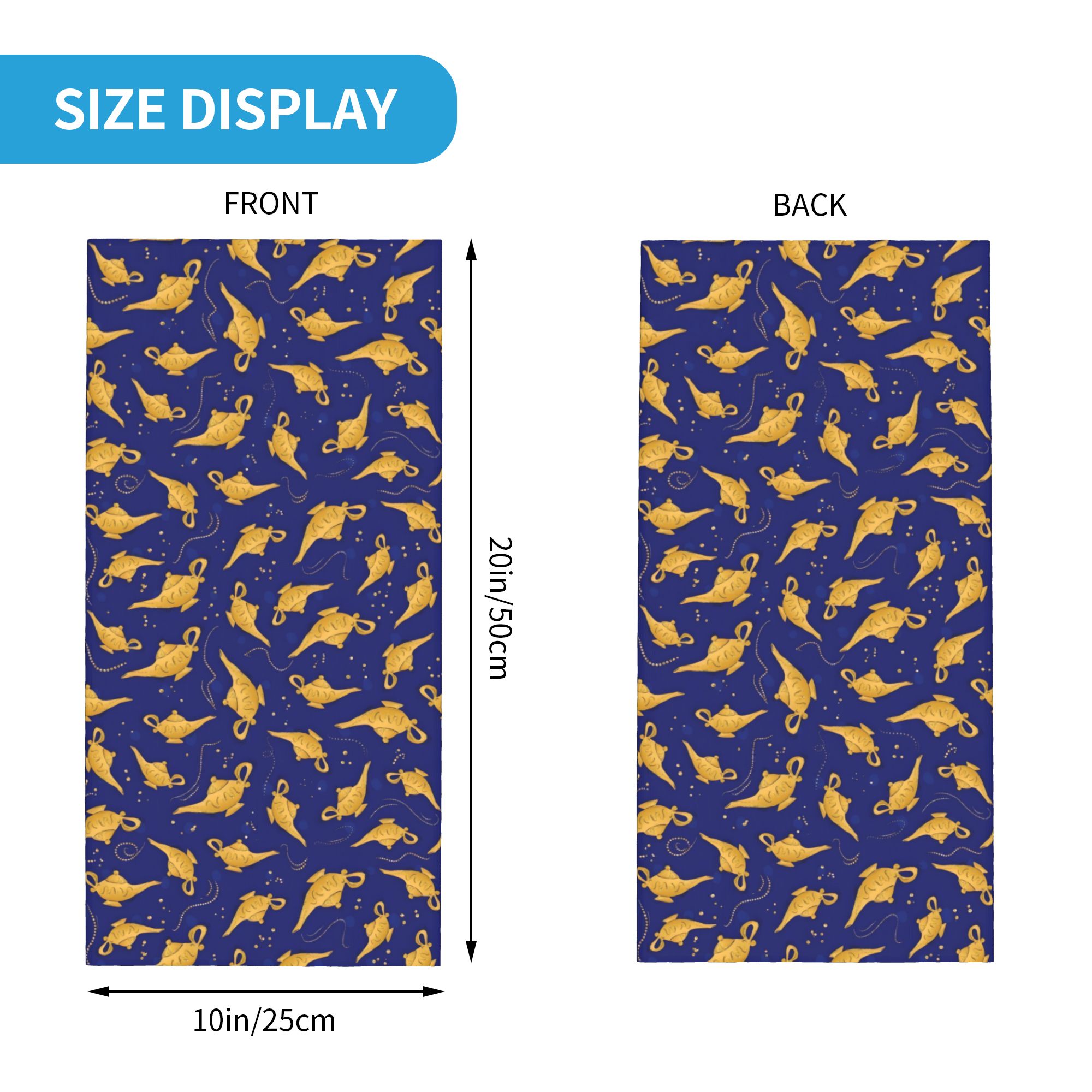 Custom A-Aladdin Genie Bandana - огляд і ціна Neck Gaiter Face Cover